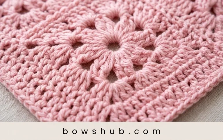 Crochet Puff Flower Blanket You Will Love